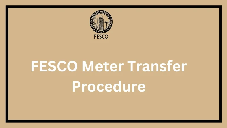 FESCO Meter Transfer Procedure