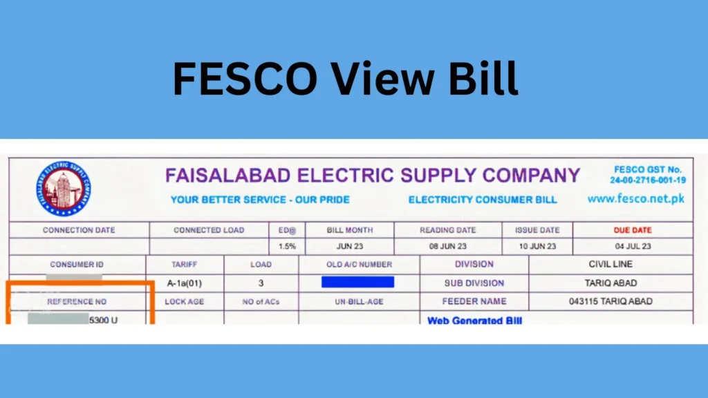 FESCO View Bill