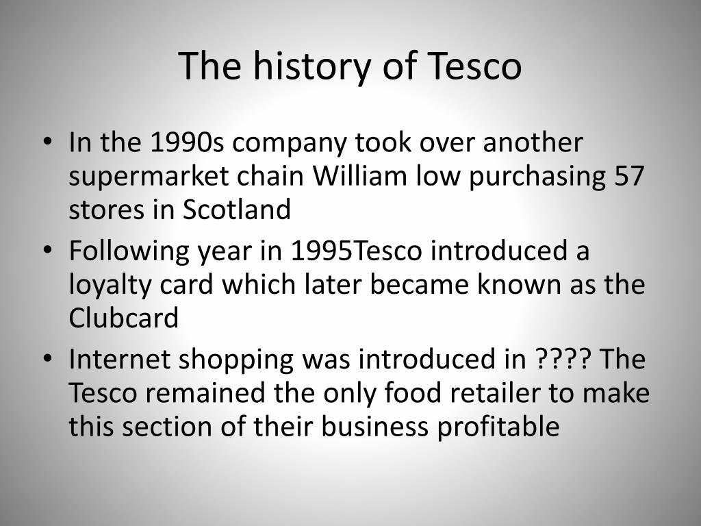 Tesco Bank 2025 2 the history of tesco1 l